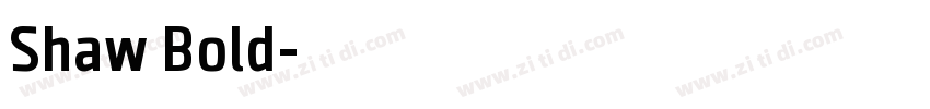 Shaw Bold字体转换